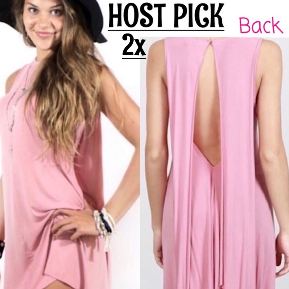 •CHIC OPEN BACK TUNIC DRESS•